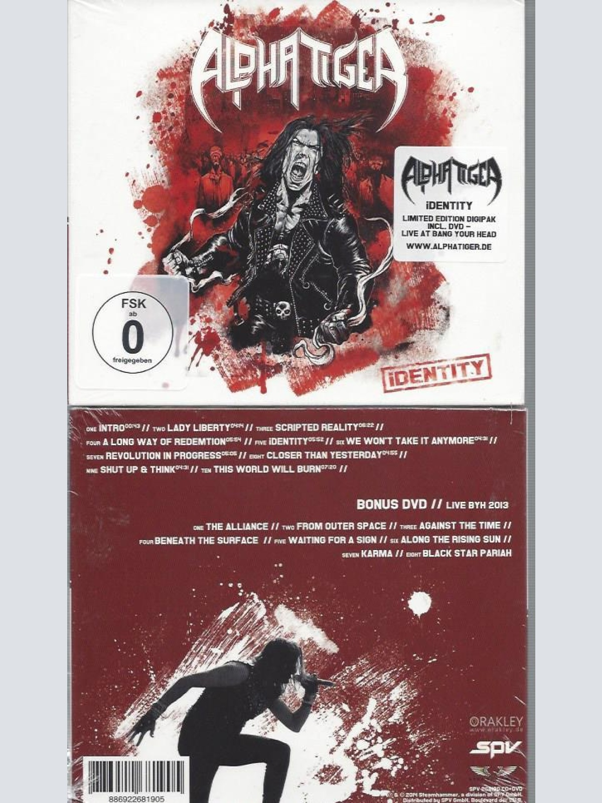 CD-iDentity (CD+DVD)  Alpha Tiger