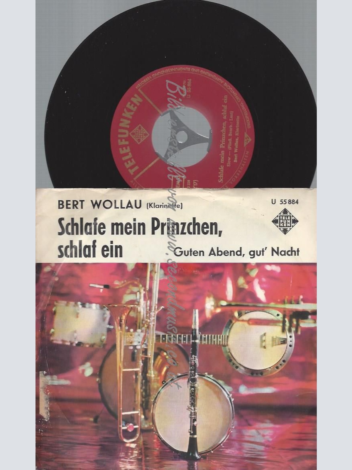 7"  BERT WOLLAU Schlafe Mein Prinzchen, Schlaf Ein