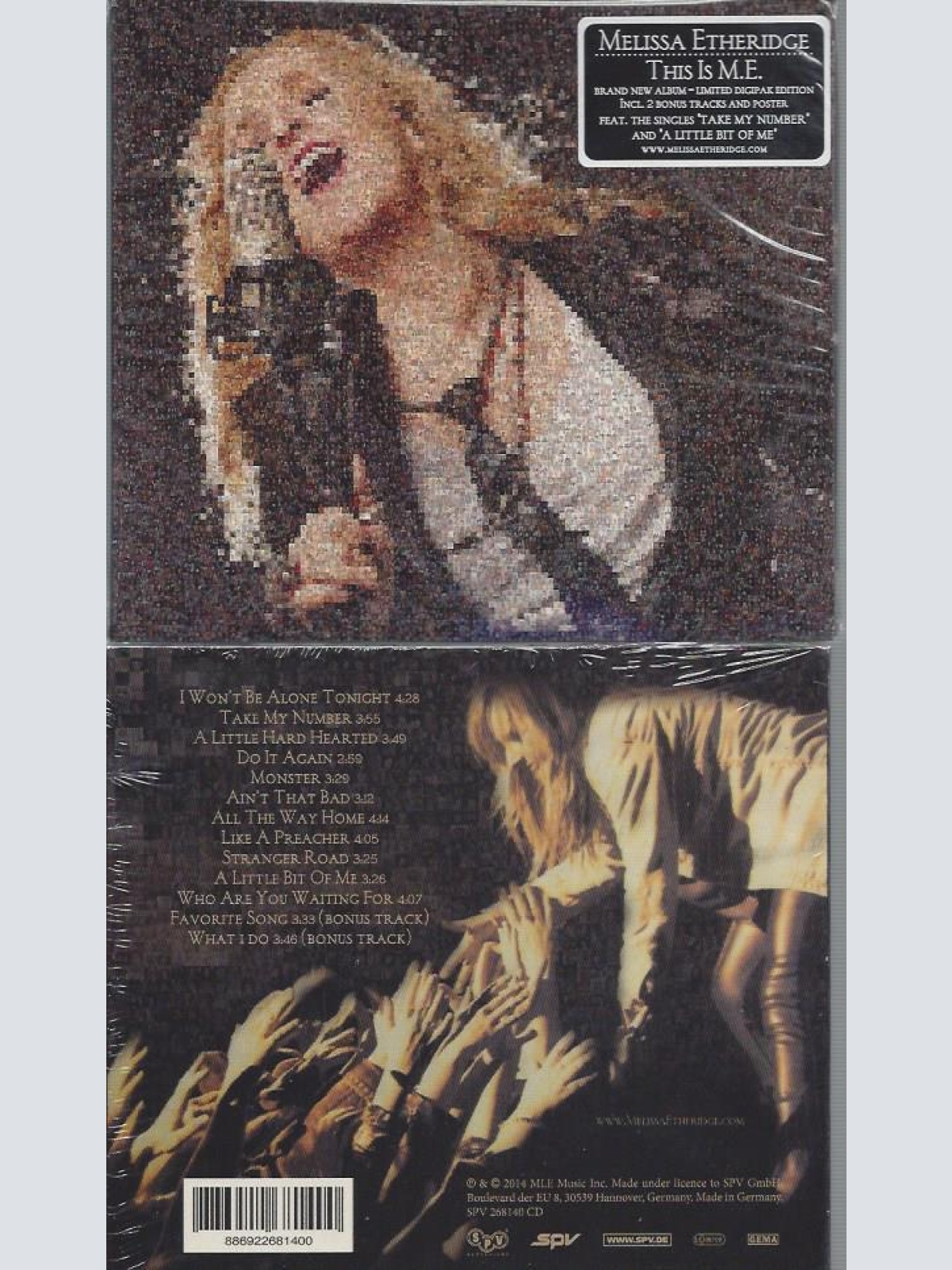 CD--This Is M.E.  Melissa Etheridge