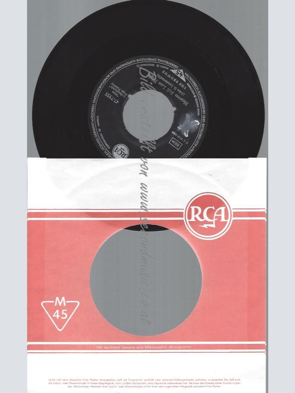 7"   The Browns  The Three Bells