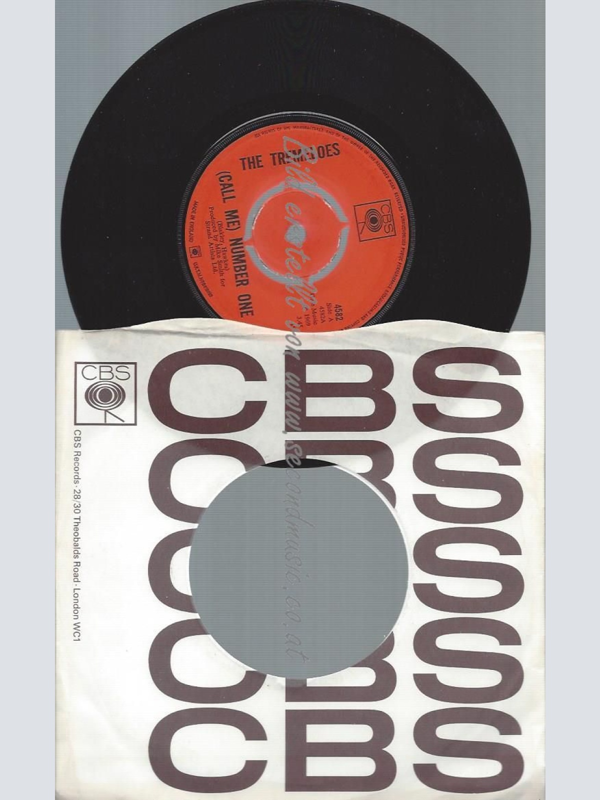 7"  The Tremeloes  (Call Me) Number One  //UK