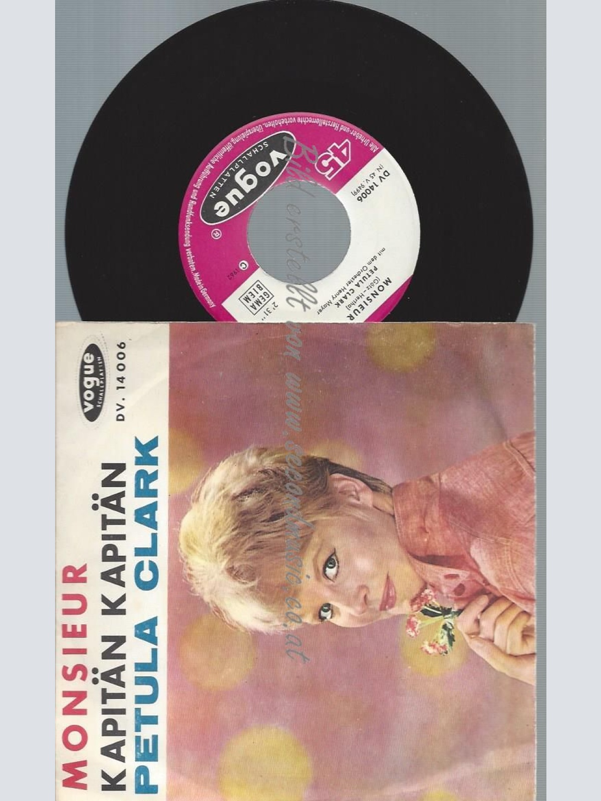 7"   Petula Clark – Monsieur