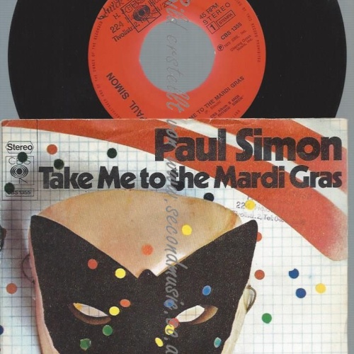 7"  Paul Simon – Take Me To The Mardi Gras