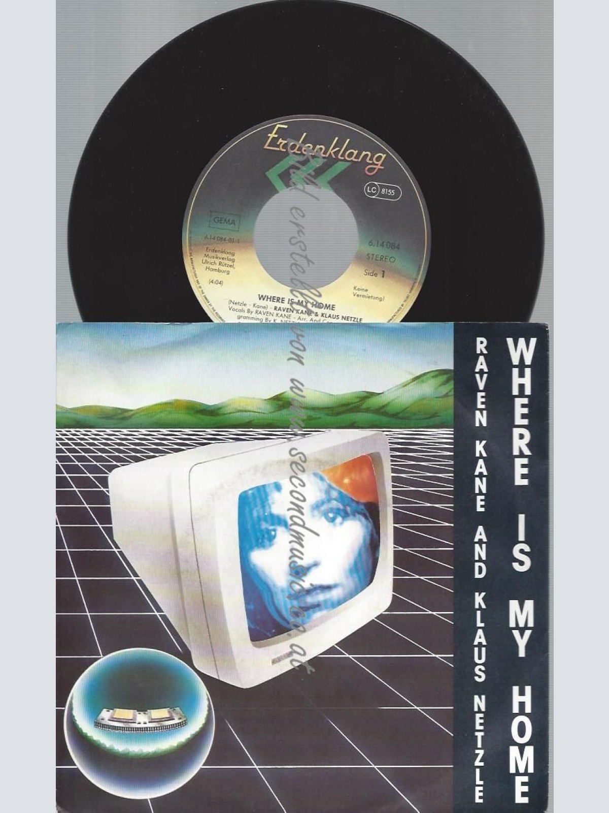 7"    Raven Kane And Klaus Netzle  Where Is My Home // PROMO