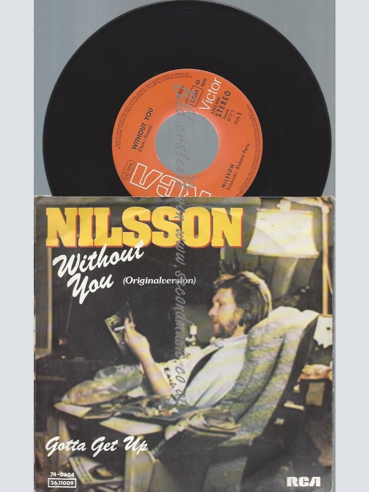 7"   Nilsson*  Without You