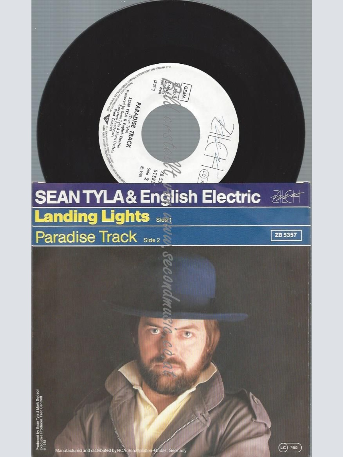 7"  Sean Tyla & English Electric   – Landing Lights