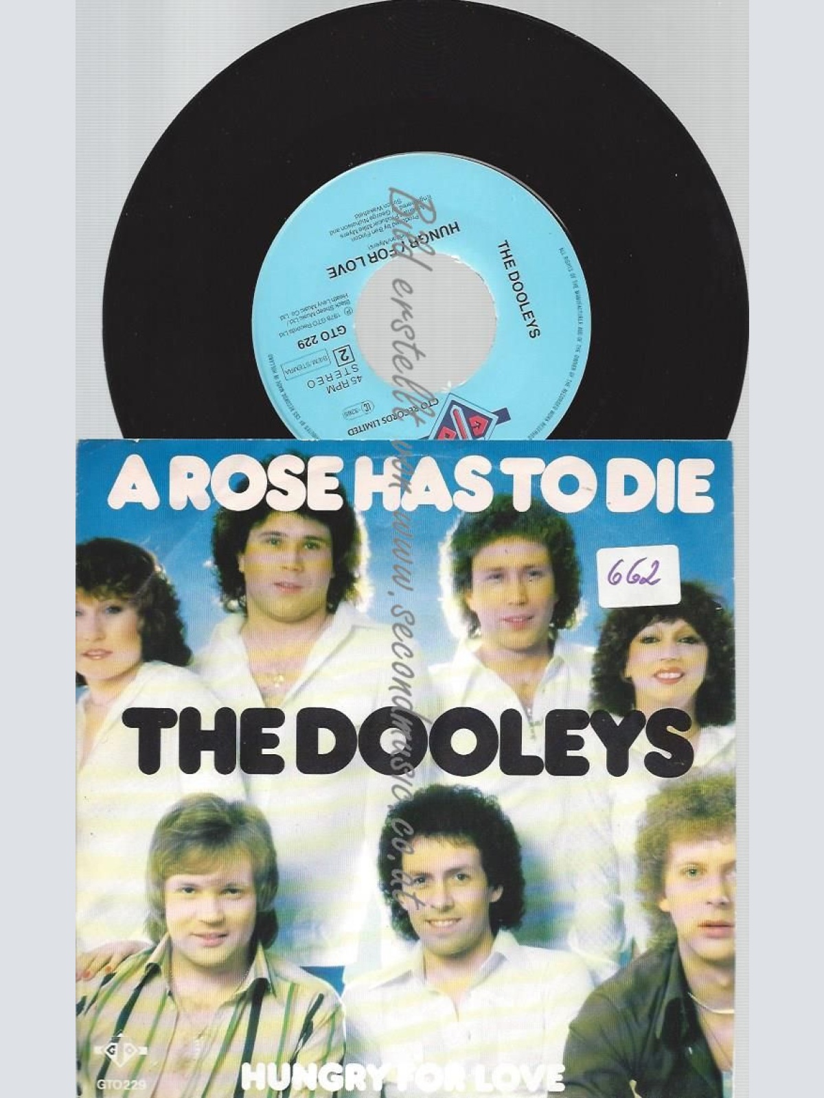 7"  The Dooleys – A Rose Has To Die