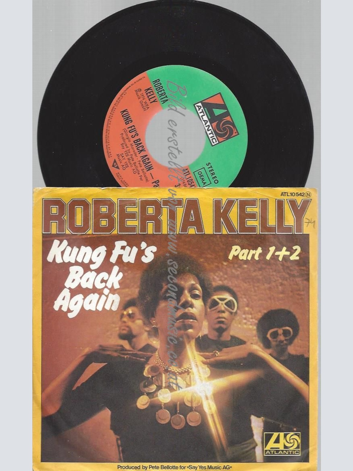 7"  Roberta Kelly  Kung Fu's Back Again