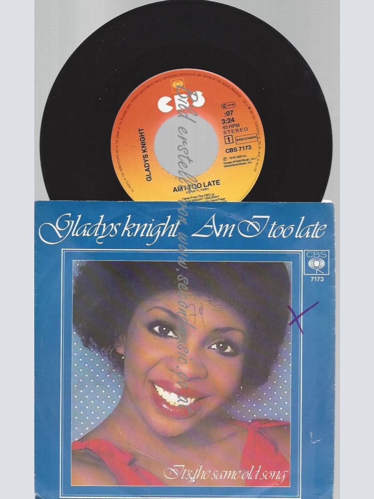 7"  Gladys Knight  Am I Too Late