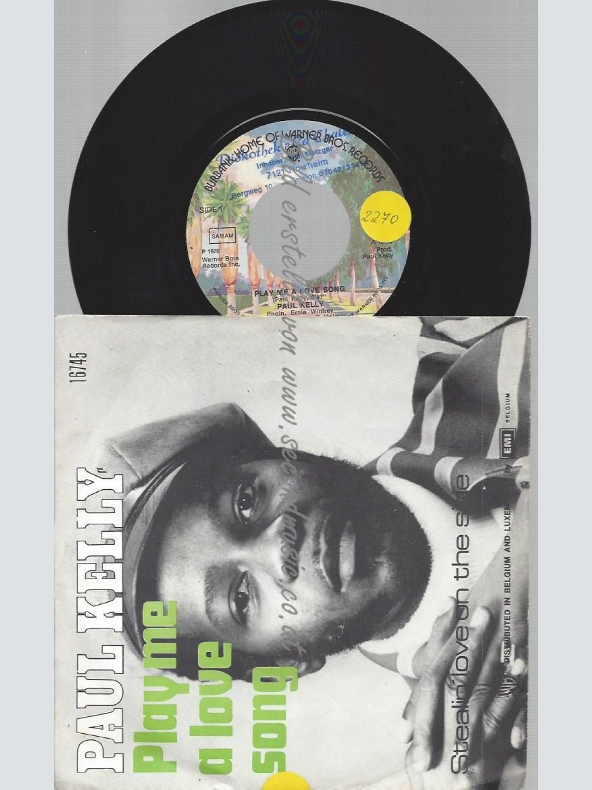 7"  Paul Kelly  – Play Me A Love Song