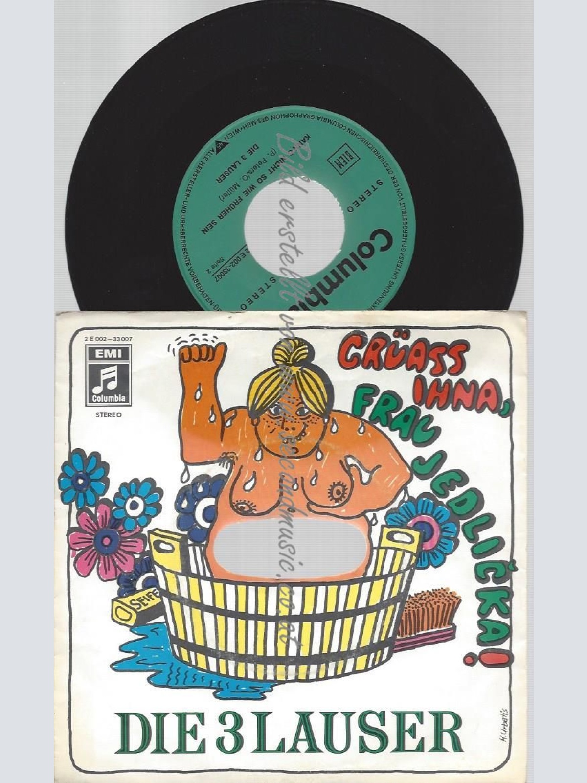 7"   Die 3 Lauser  Grüass Ihna, Frau Jedlika!