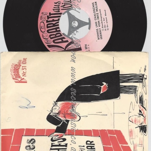 7"   Fritz Muliar  Bonkes Und Chalosches  KABARETT AUS WIEN 31