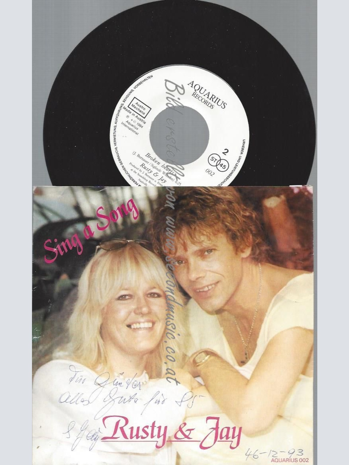 7" RUSTY &  JAY SING A SONG