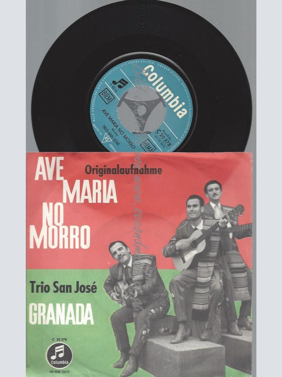7"   Trio San José  Ave Maria No Morro