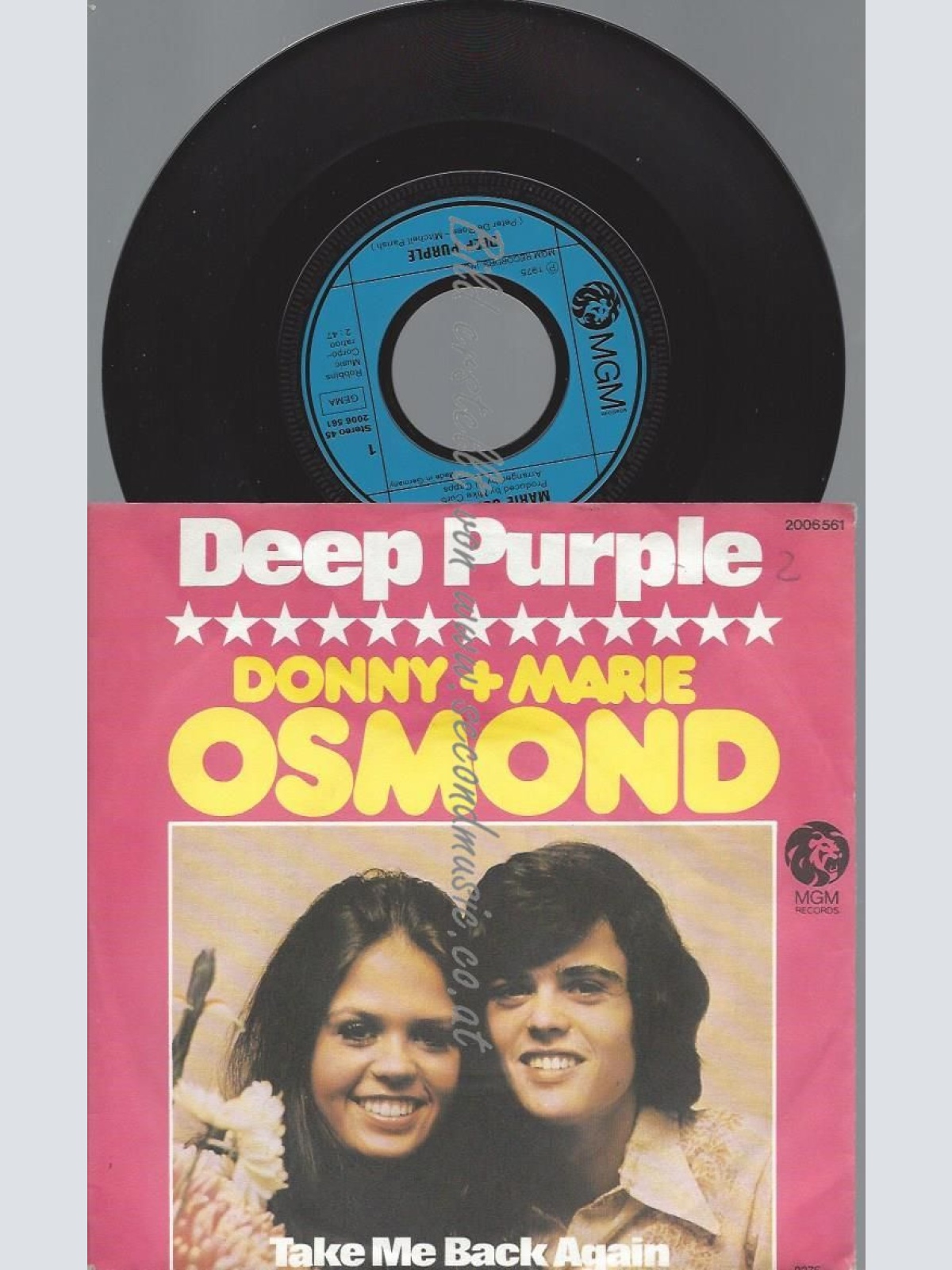 7"   Donny & Marie Osmond – Deep Purple