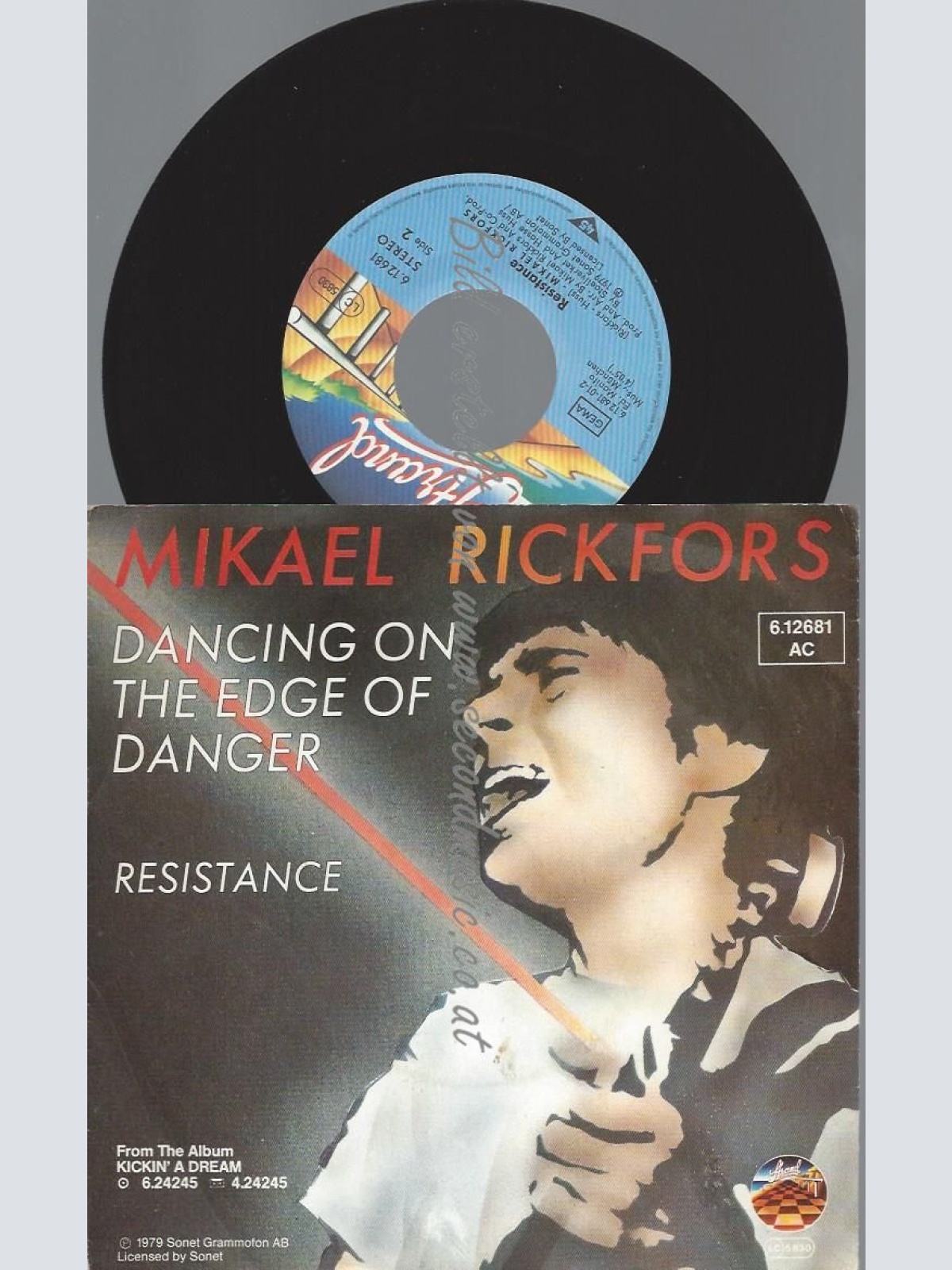 7"   Mikael Rickfors  Dancing On The Edge Of Danger