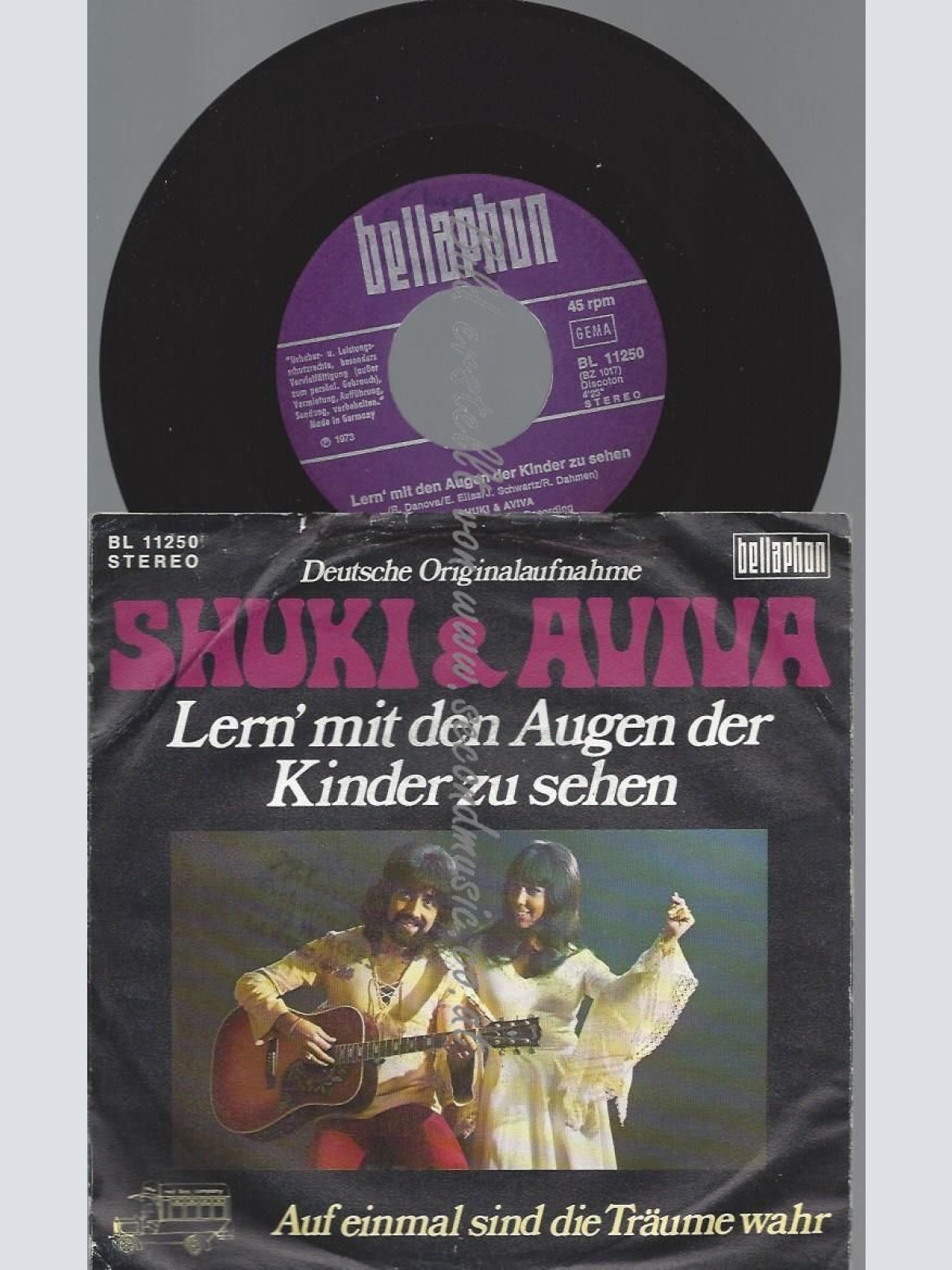 7"  Shuki & Aviva  Lern' Mit Den Augen Der Kinder Zu Sehen