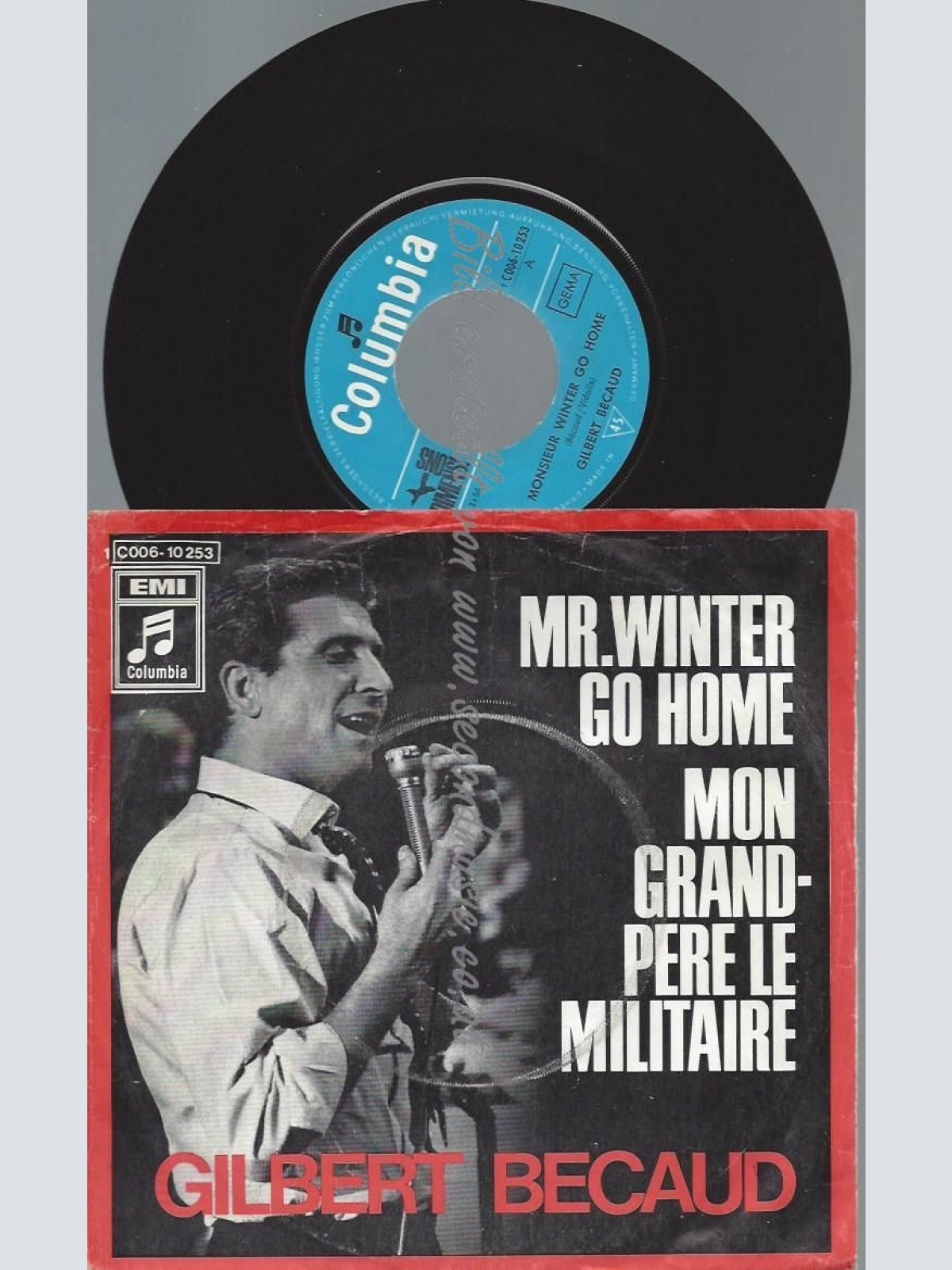 7"    Gilbert Becaud – Mr. Winter Go Home