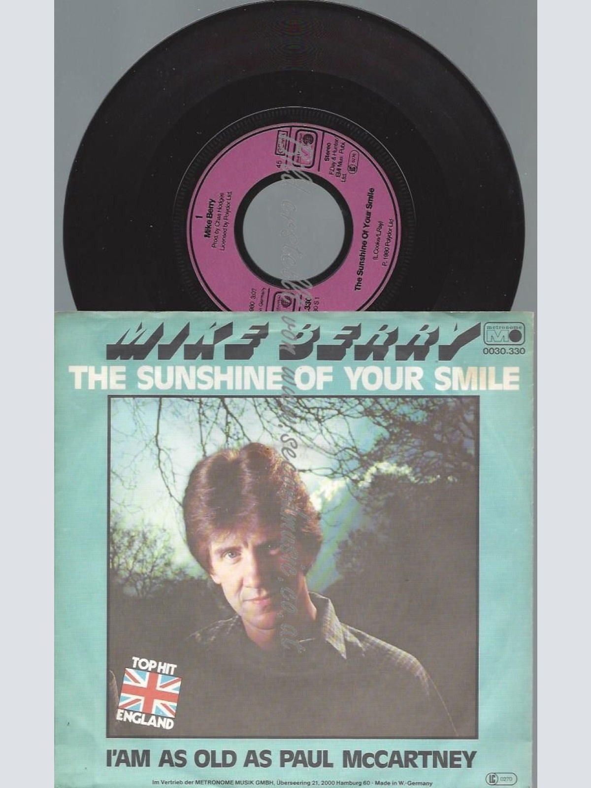 7"   Mike Berry – The Sunshine Of Your Smile