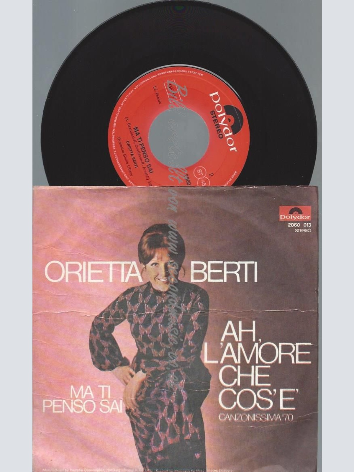 7"   Orietta Berti – Ah, L'Amore Che Cos'È