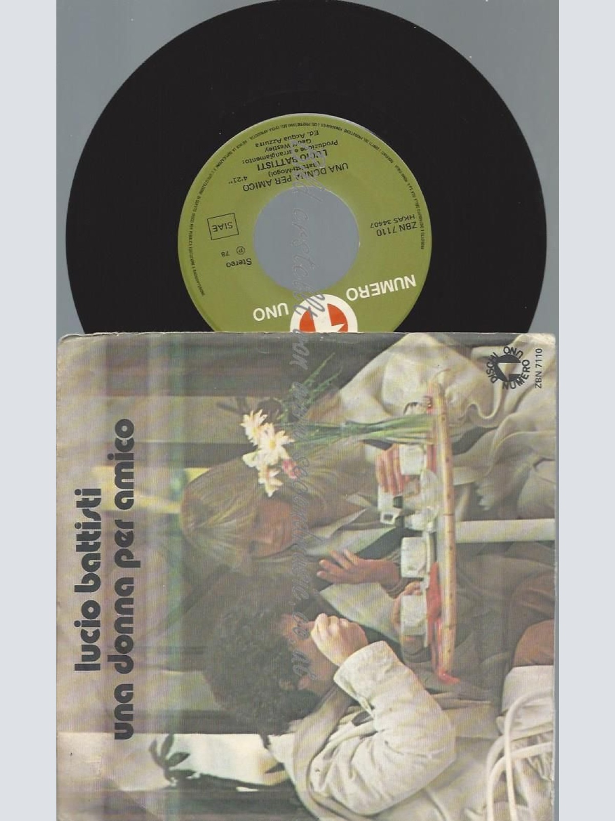 7"    Lucio Battisti  Una Donna Per Amico