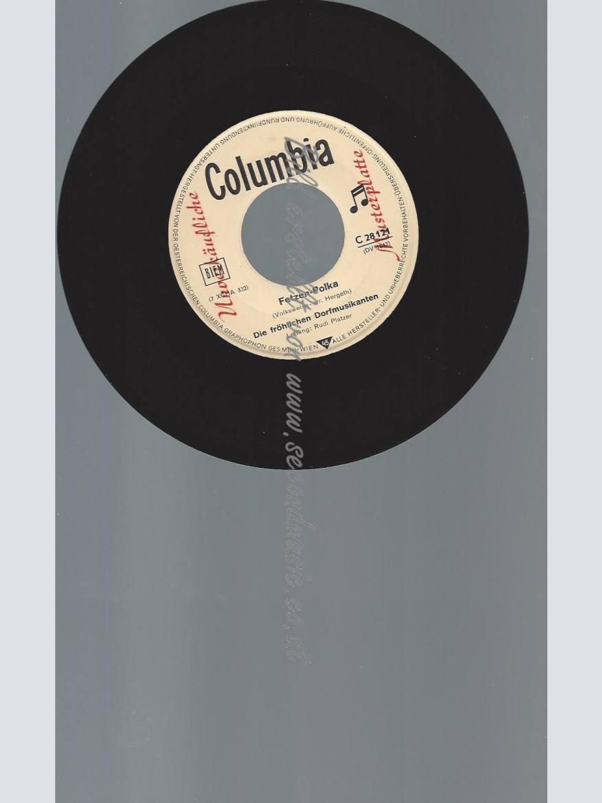 7"   DIE FRÖHLICHEN DORFMUSIKANTEN // MUSTERPLATTE