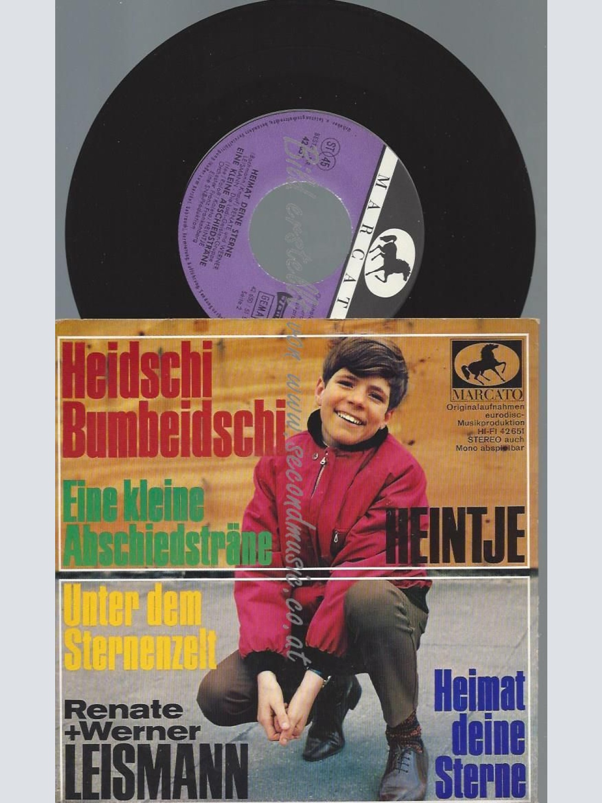 7"  Heintje / Renate + Werner Leismann Heidschi Bumbeidschi