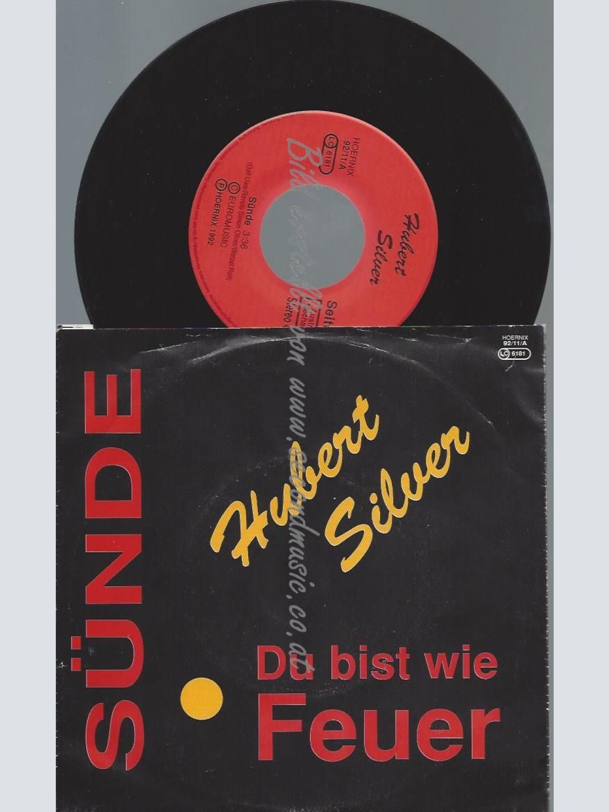 7"  HUBERT SILVER DU BIST WIE FEUER