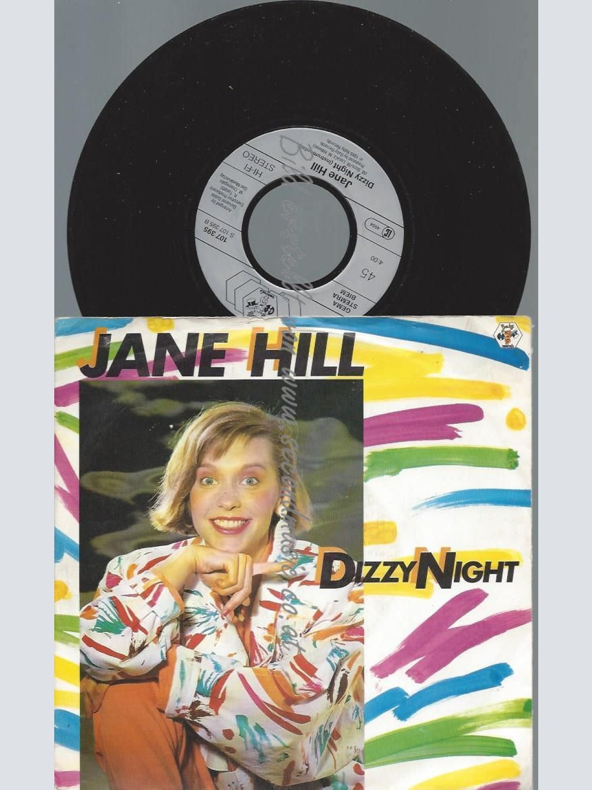 7"   Jane Hill  Dizzy Night