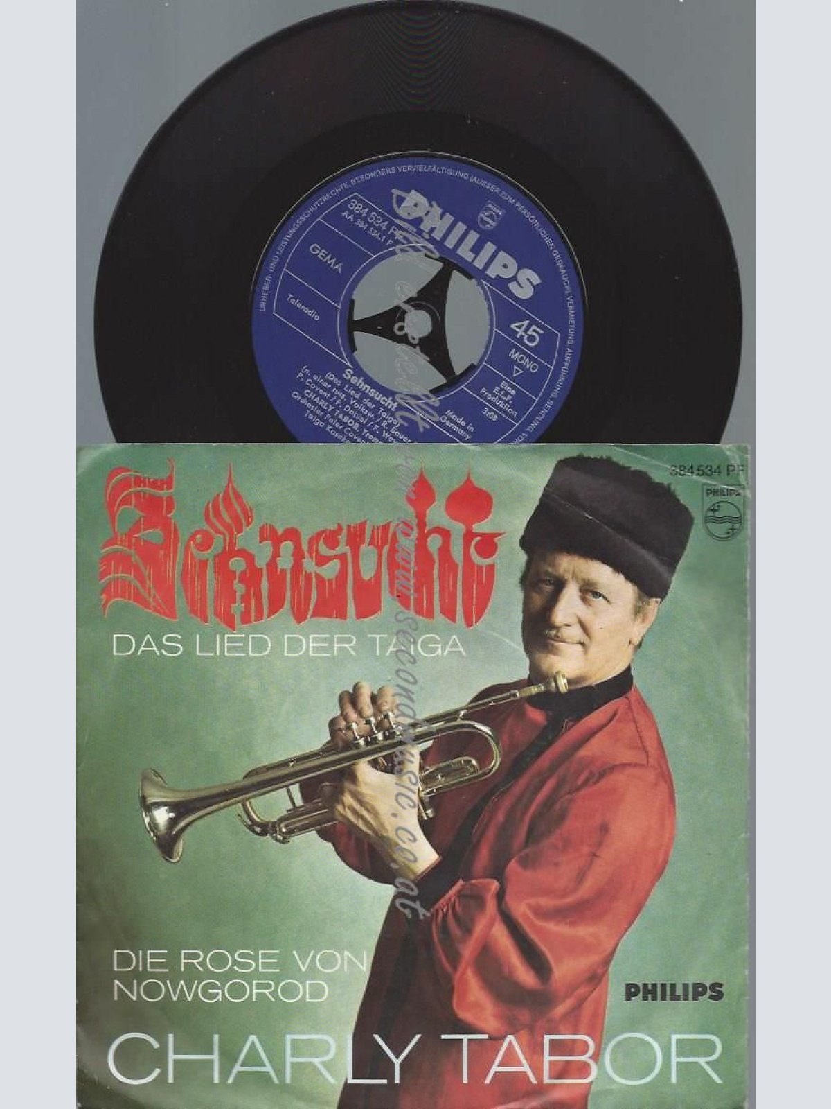 7"   Charly Tabor  Sehnsucht