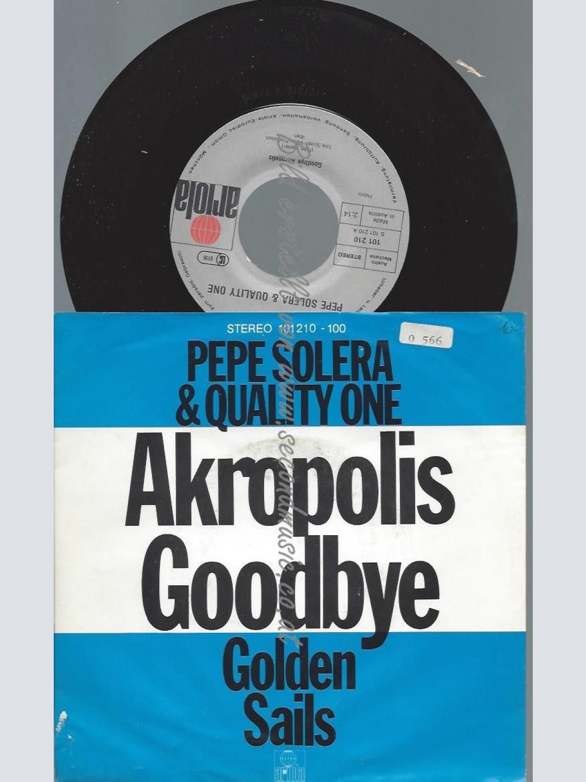 7"  Pepe Solera & Quality One  Akropolis Goodbye