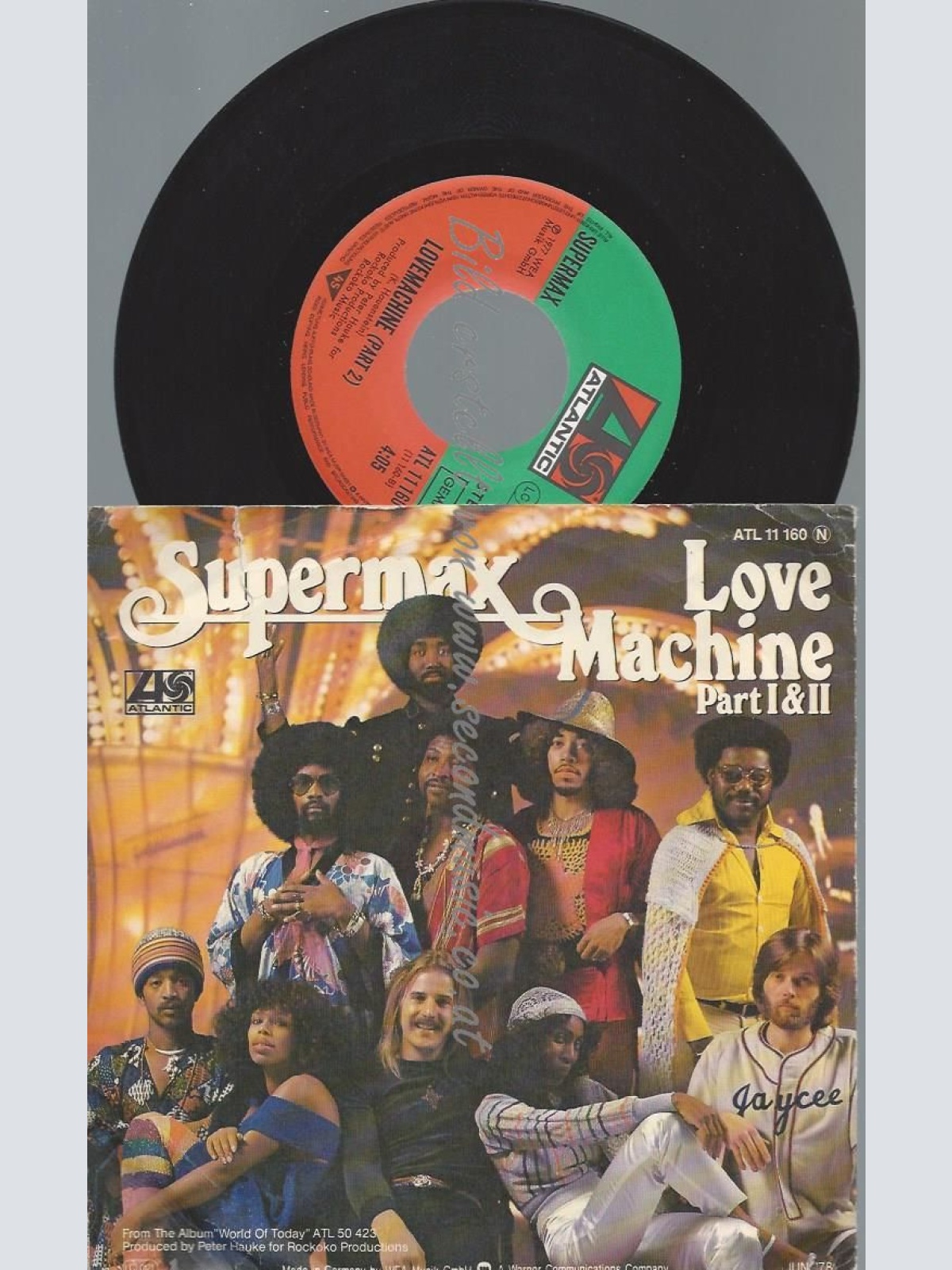 7"   Supermax  Love Machine (Part I & II)