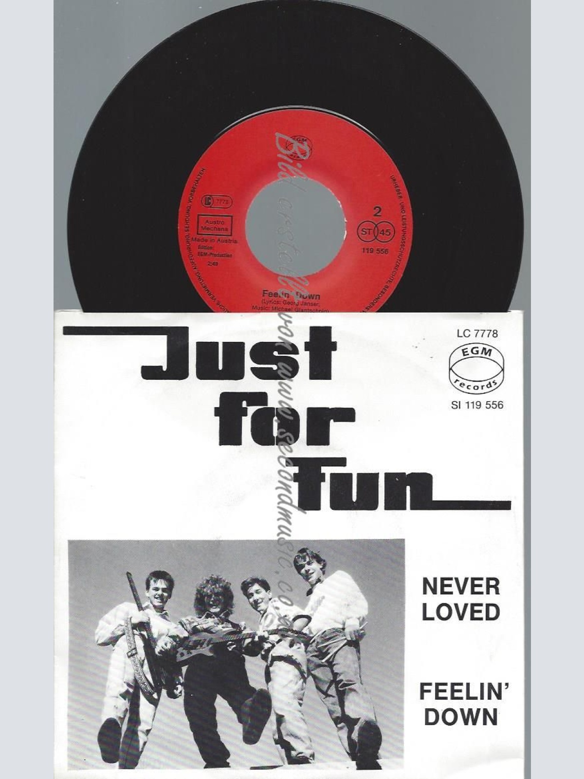 7"  Just For Fun   – Never Loved