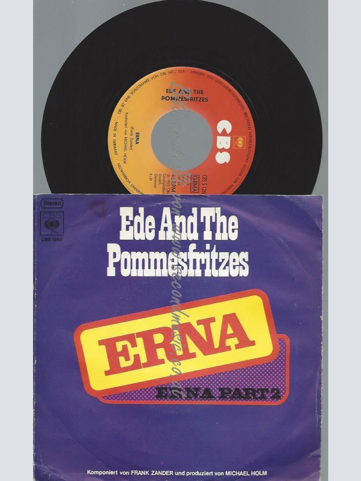 7"  Ede And The Pommesfritzes – Erna // F ZANDER