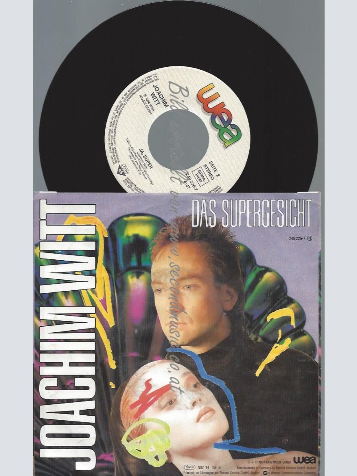 7"   Joachim Witt – Das Supergesicht