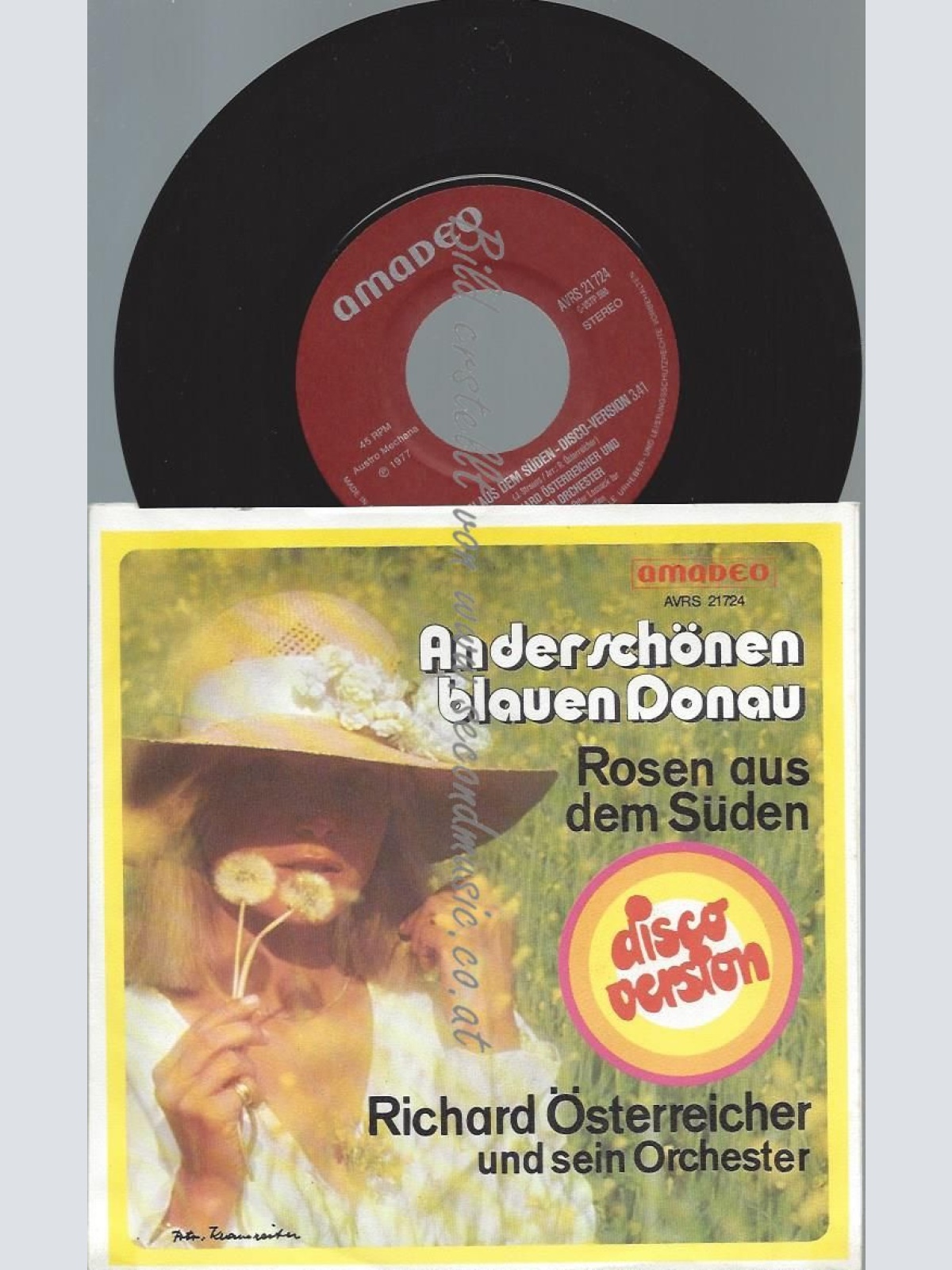 7"    Richard Österreicher Und Sein Orchester – An Der Schönen Blauen Donau /VG