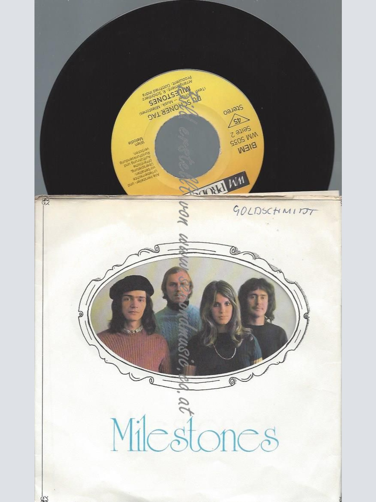 7"   Milestones – Falter Im Wind //VG-