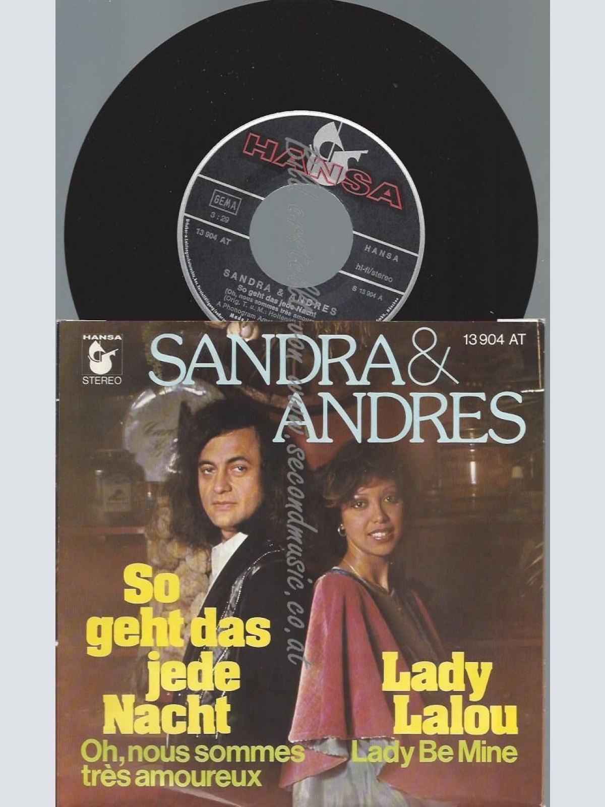 7"  Sandra & Andres – So Geht Das Jede Nacht