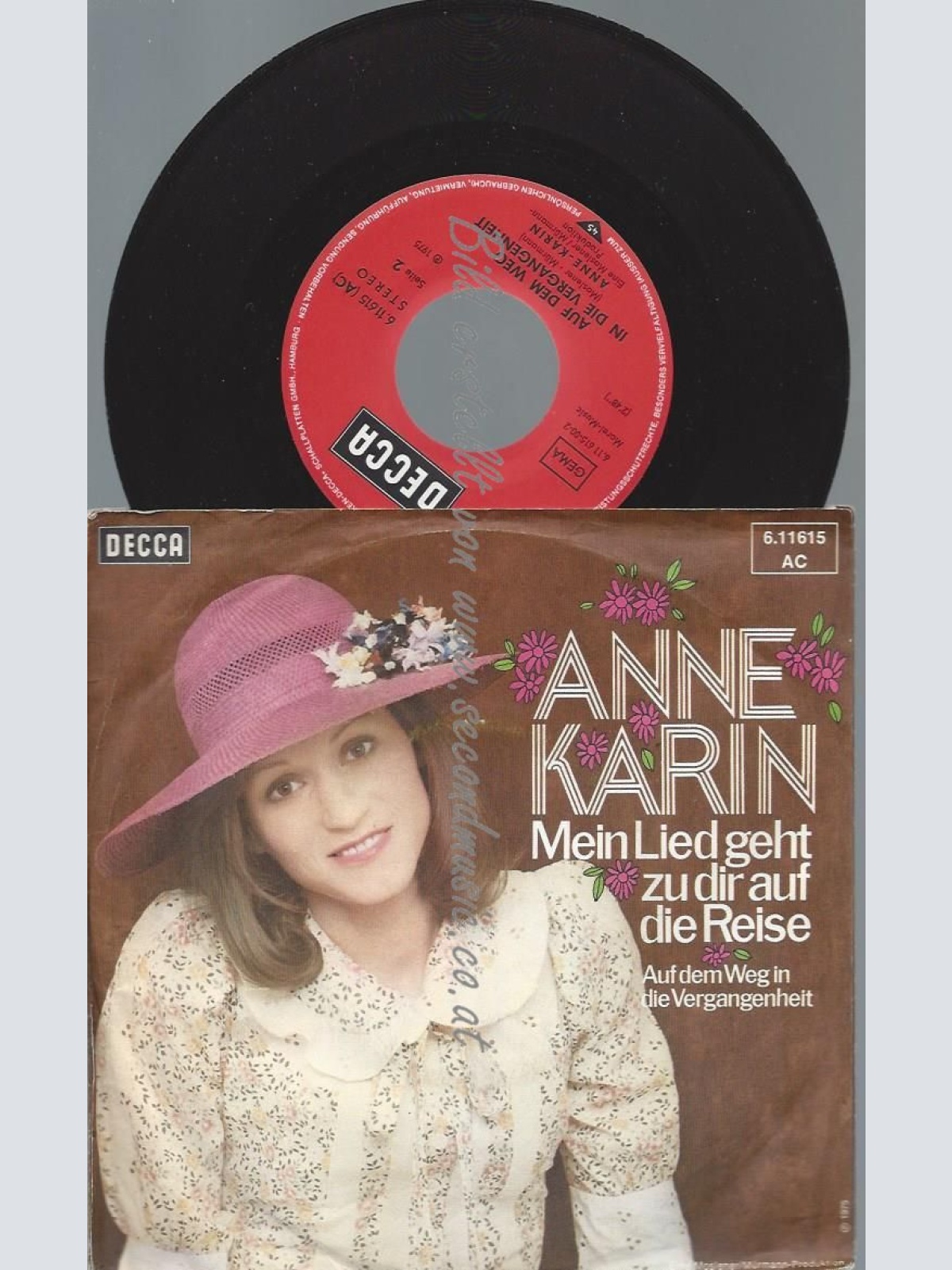 7"   Anne Karin  Mein Lied Geht Zu Dir Auf Die Reise