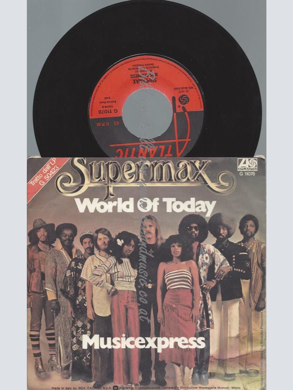 7"    Supermax – World Of Today  //IT