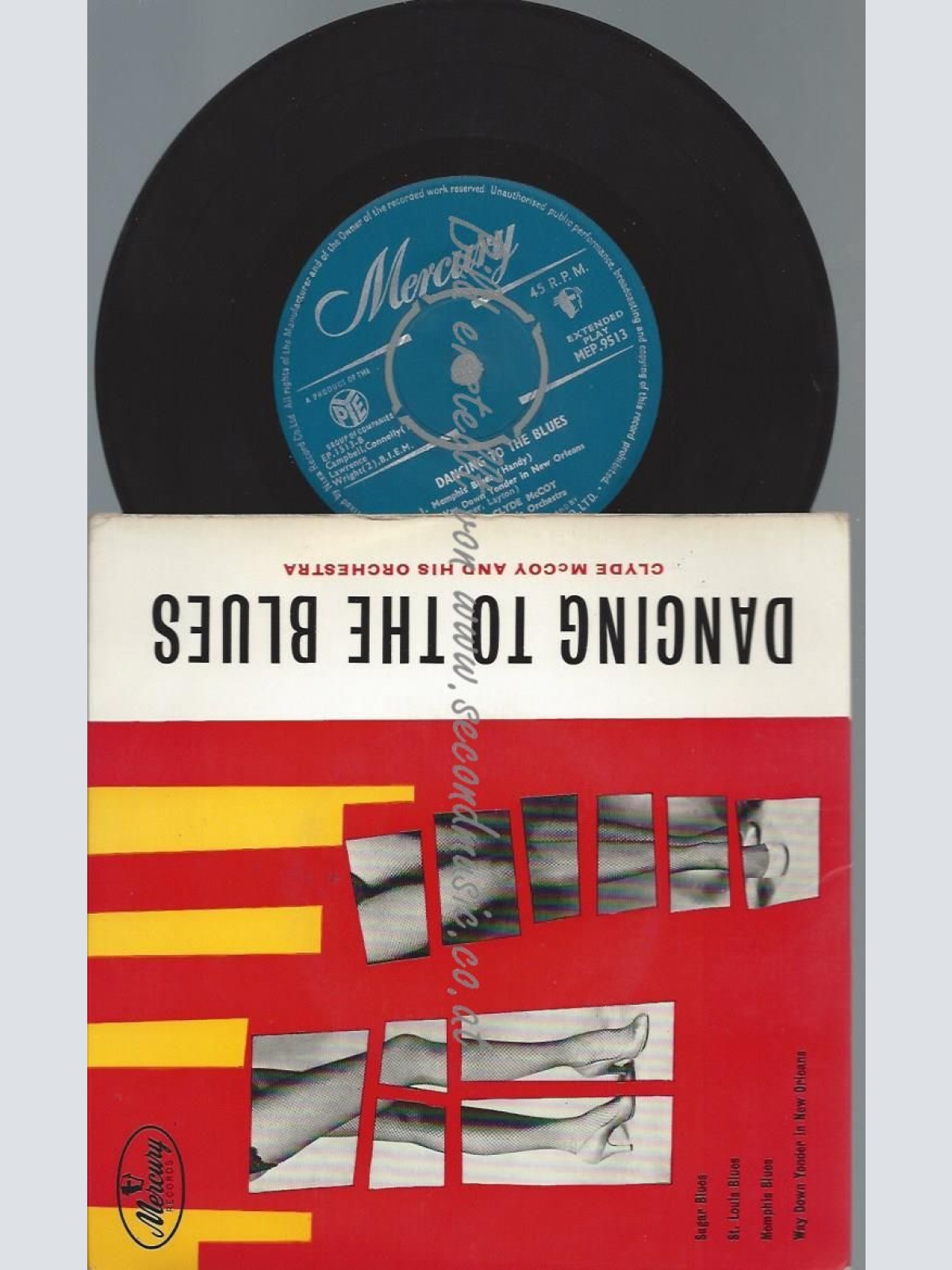 7"  DANCING TO THE BLUES  CLYDE MCCOY