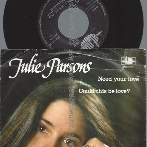 7" JULIE PARSONS NEED YOUR LOVE // ATOM