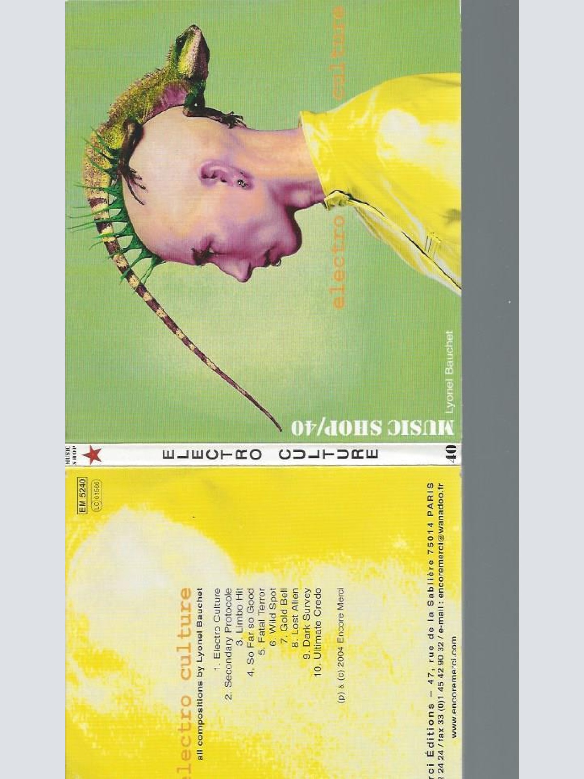 CD-- Lyonel Bauchet  Electro Culture (Music Shop 40)