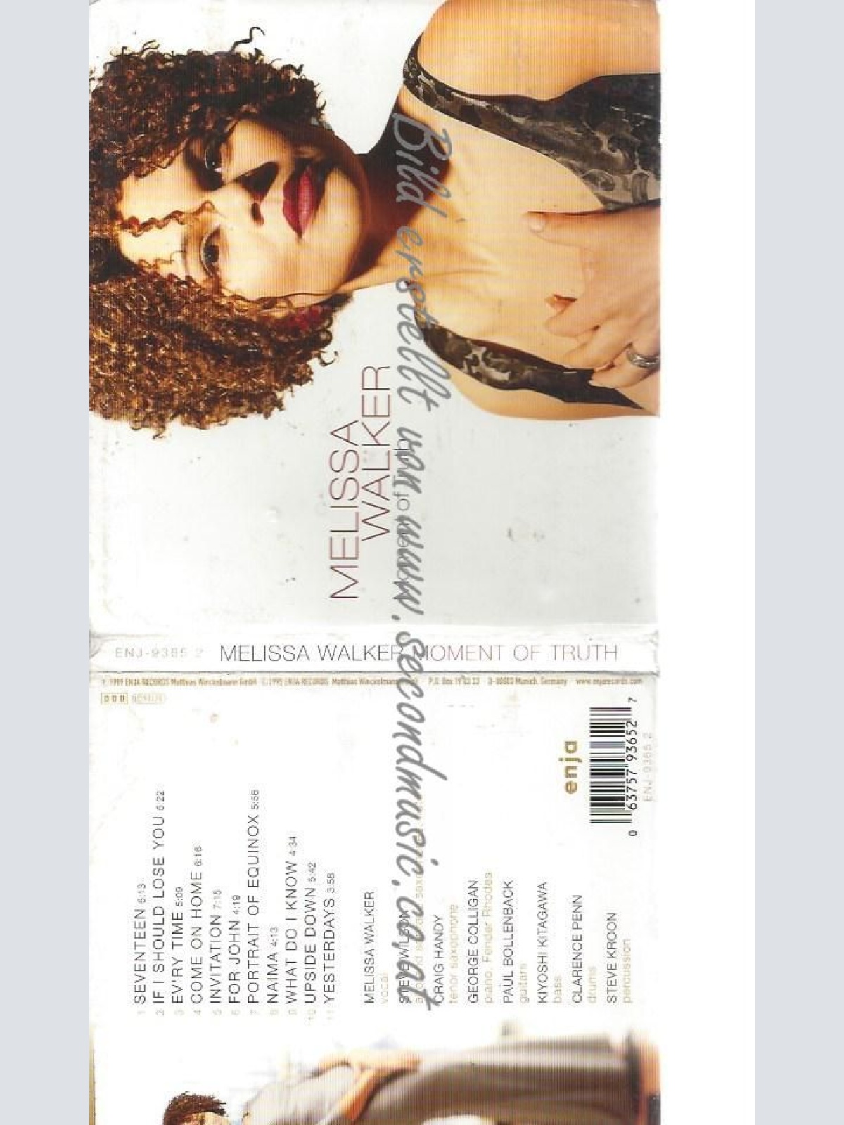 CD--MELISSA WALKER--    MOMENT OF TRUTH