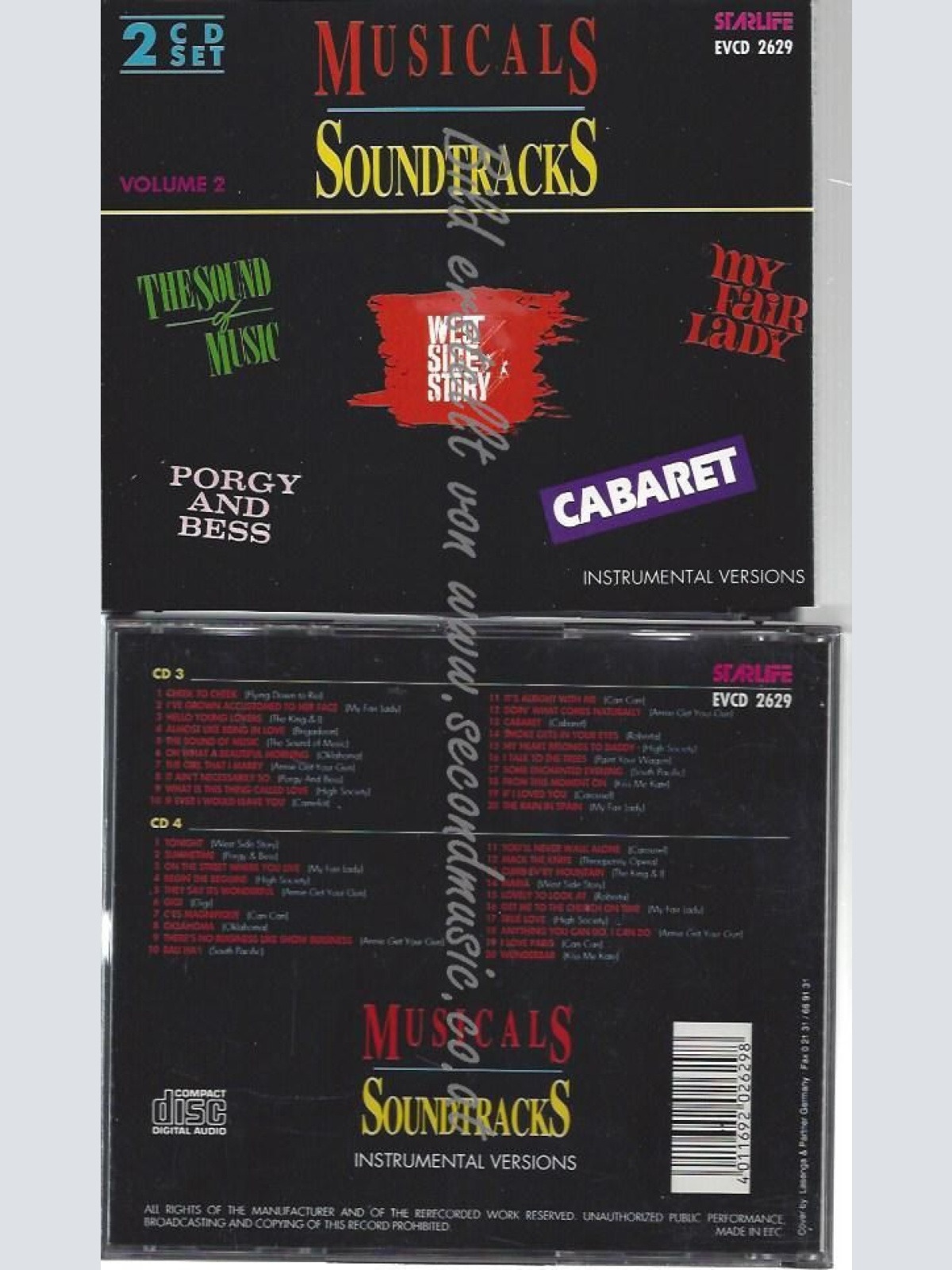 CD--MUSICALS SOUNDTRACKS VOLUME 2