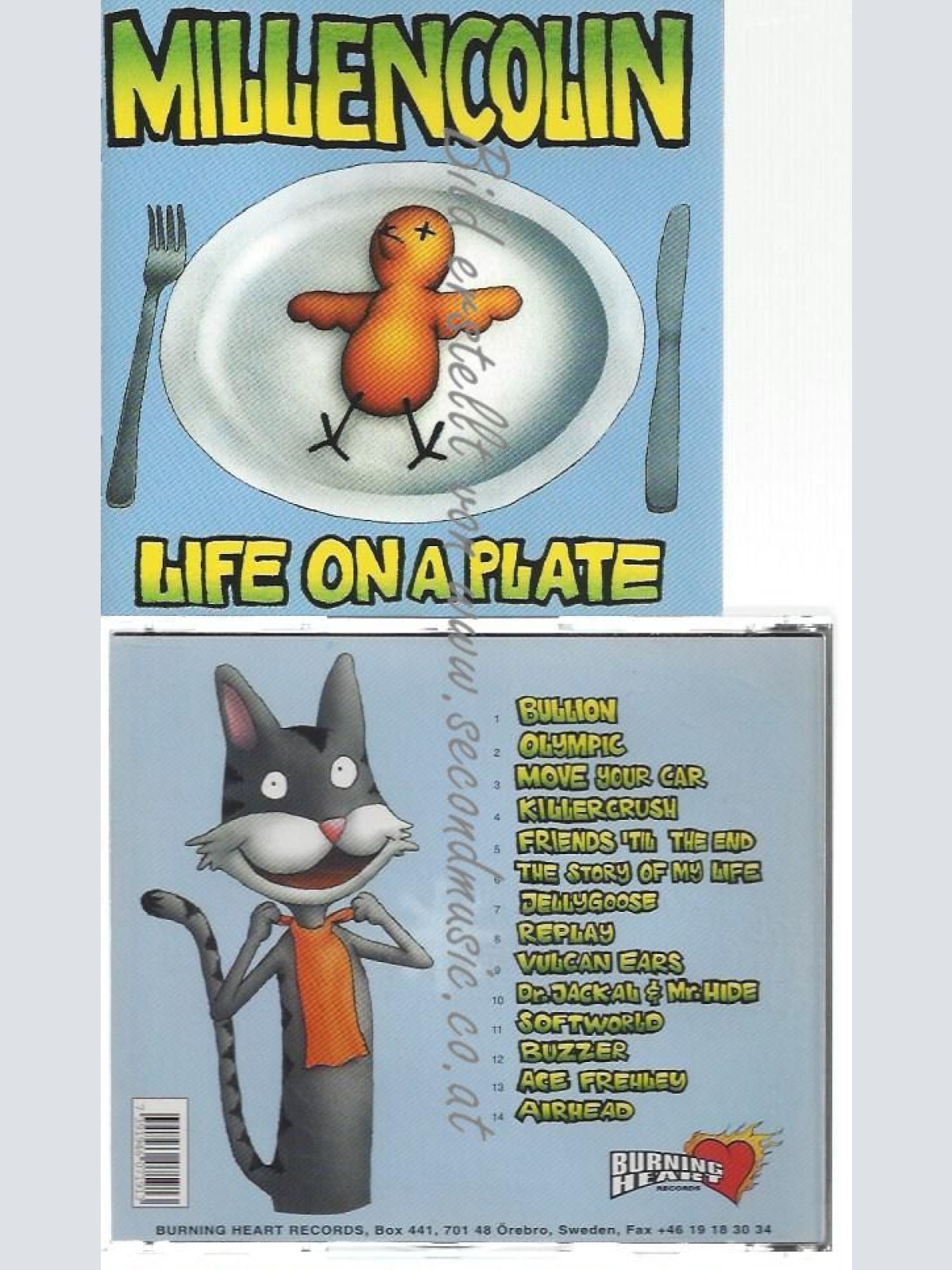 CD--MILLENCOLIN--    LIFE ON A PLATE