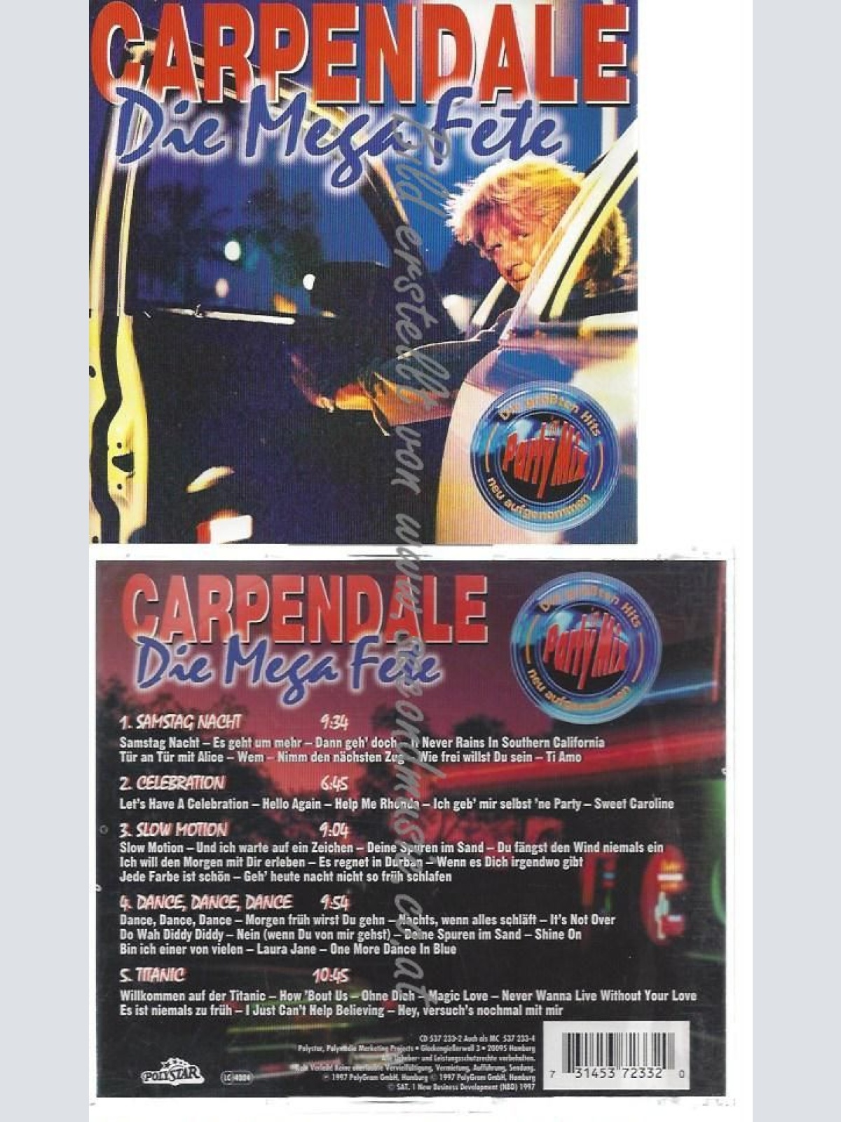 CD--HOWARD CARPENDALE--    DIE MEGA FETE