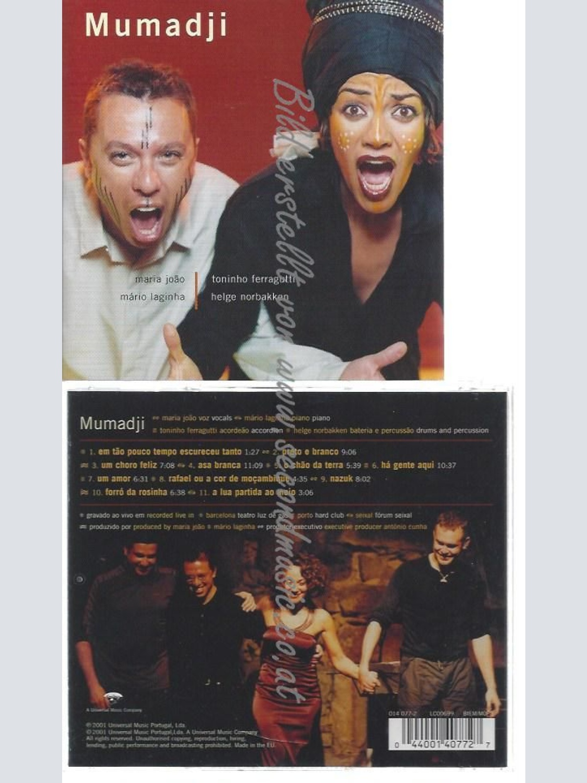 CD--MARIA JOÃO & MÁRIO LAGINHA--    MUMADJI