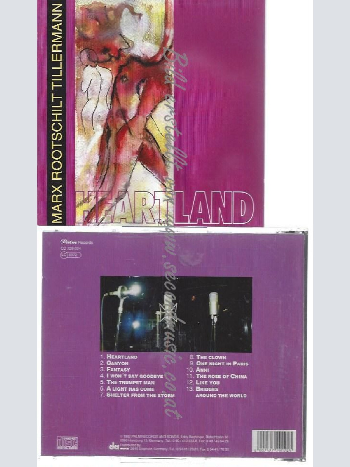 CD--MARX ROOTSCHILT TILLERMANN--    HEARTLAND