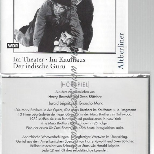 CD-- --    DIE MARX BROTHERS RADIO SHOW: IM THEATER;